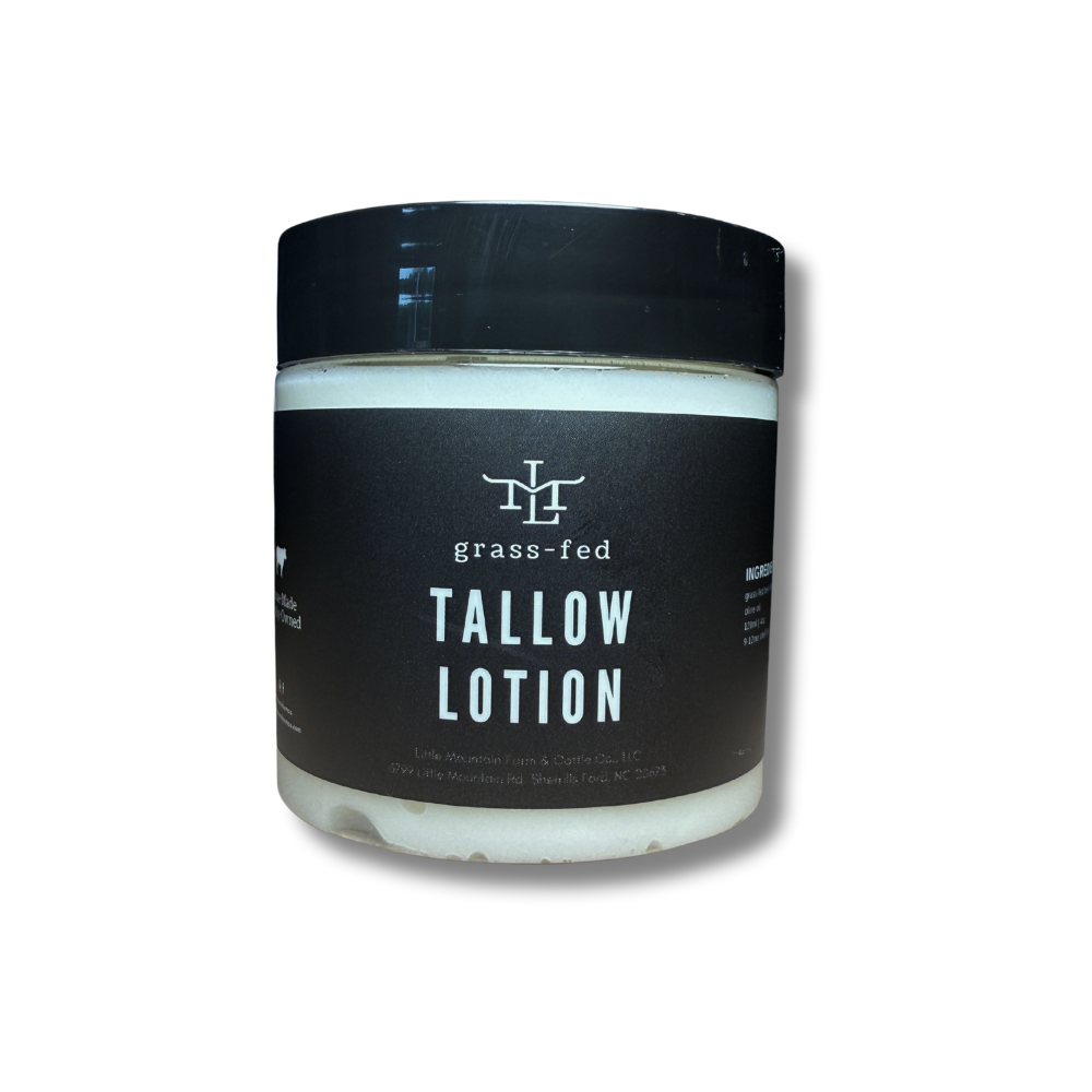 Grass-Fed Tallow Body Lotion | Vanilla & Unscented (4oz)